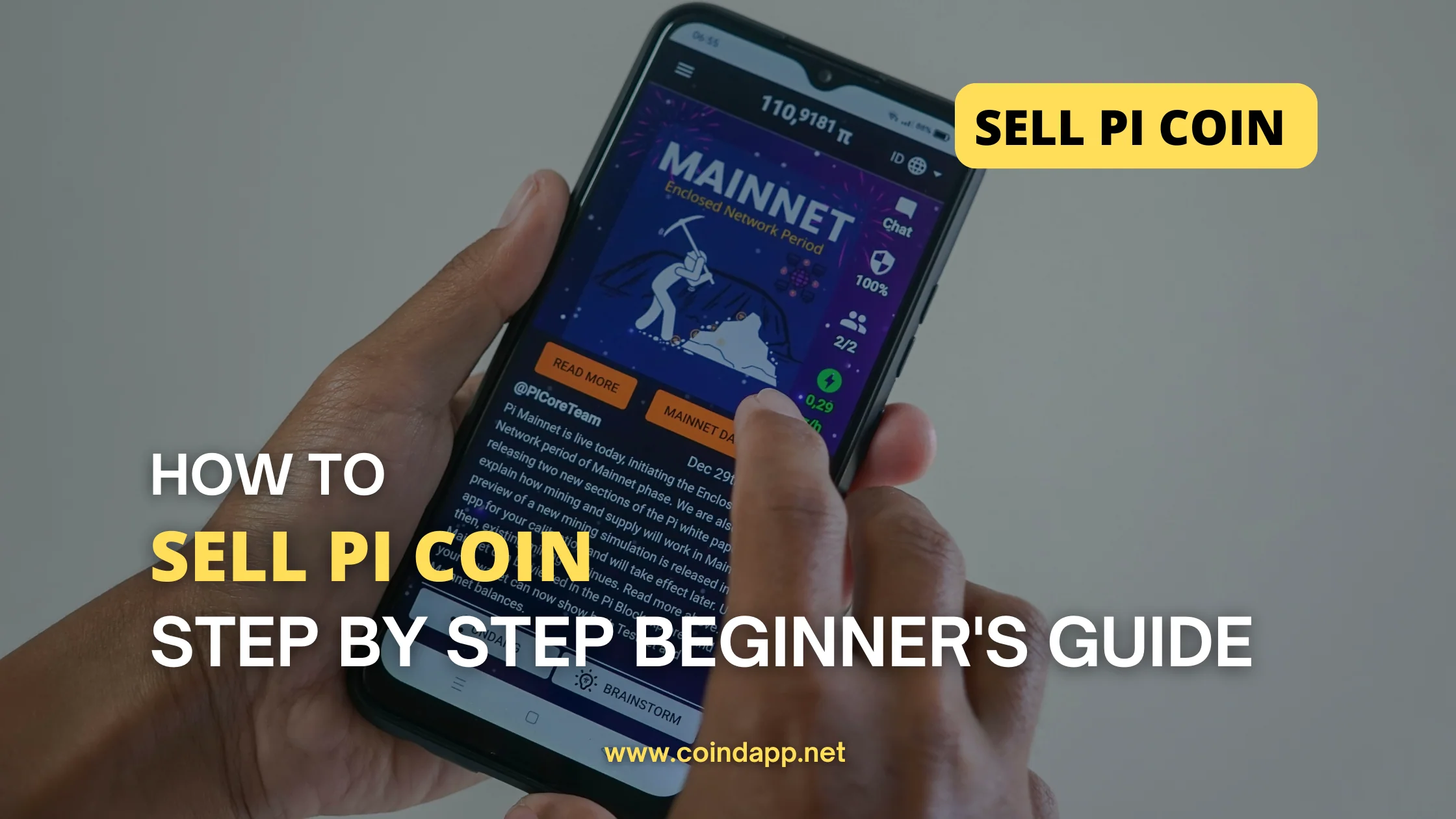 How to sell pi coin